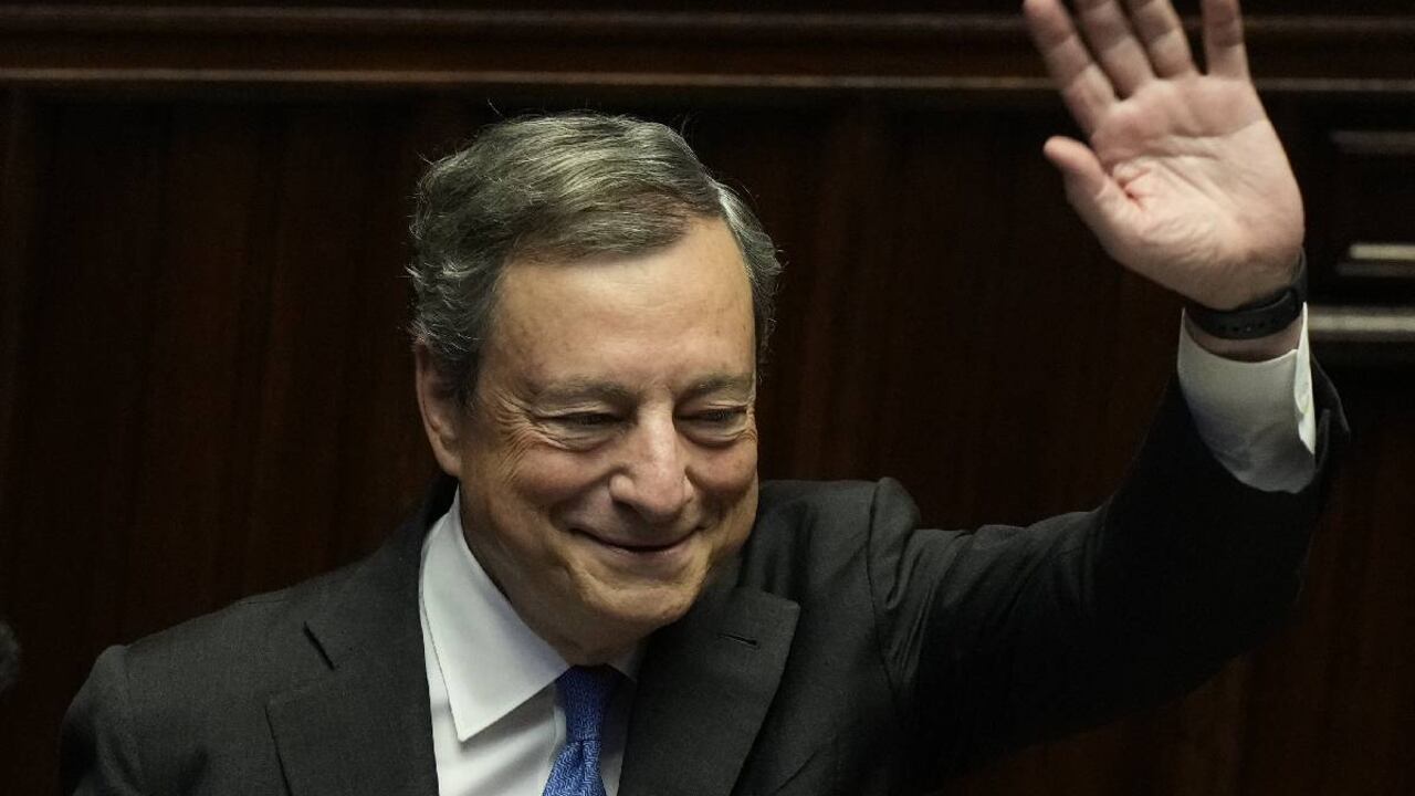 Tras la crisis parlamentaria en Italia, el primer ministro, Mario Draghi, presentó su renuncia.