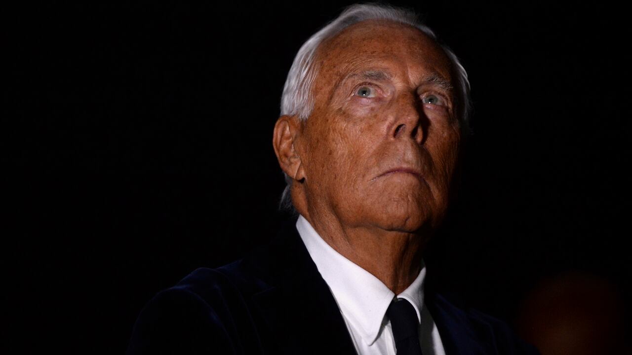 El diseñador Giorgio Armani