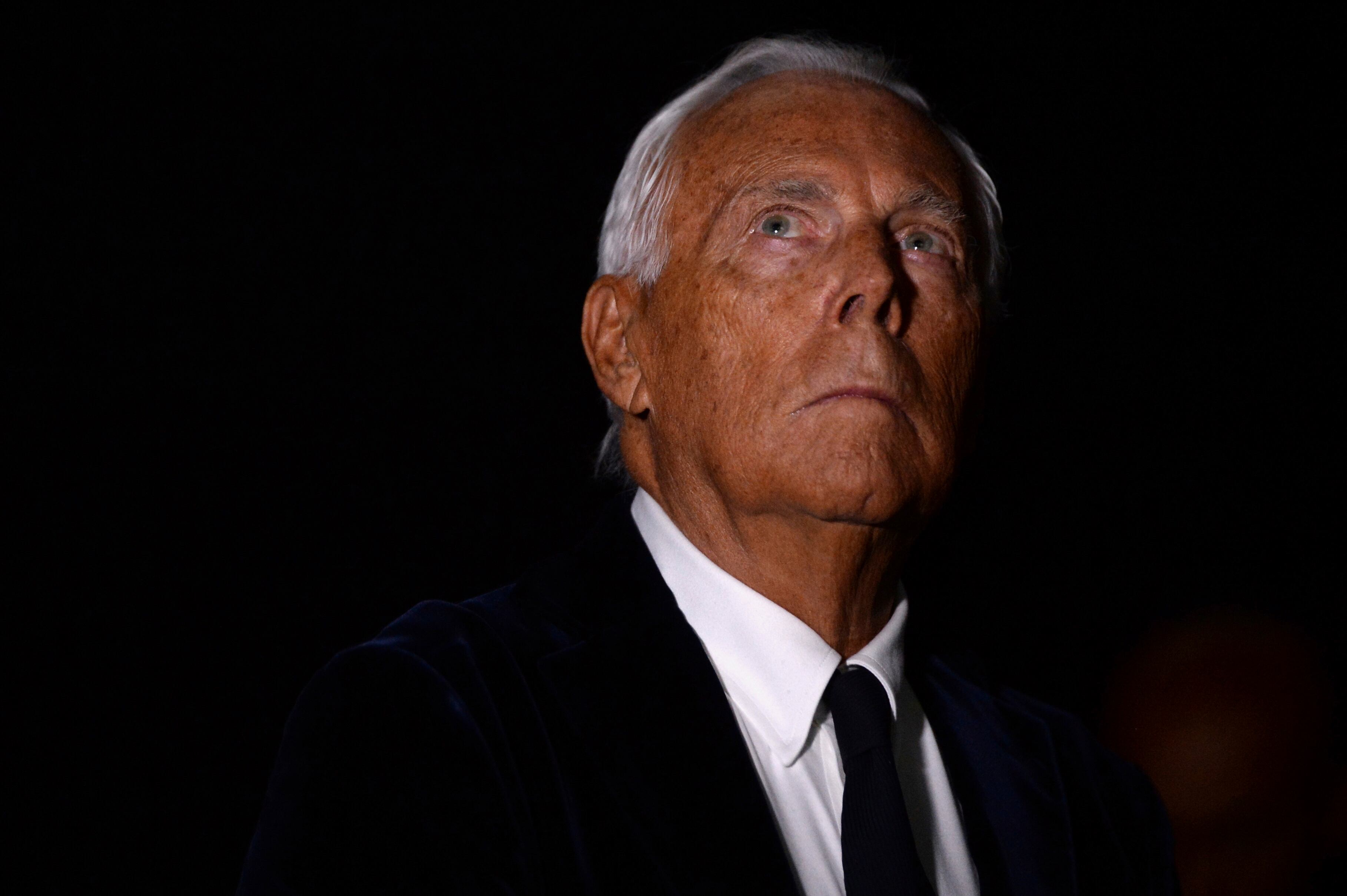 El diseñador Giorgio Armani
