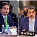 Luis Lacalle, presidente de Uruguay, y Nicolás Maduro, presidente de Venezuela.