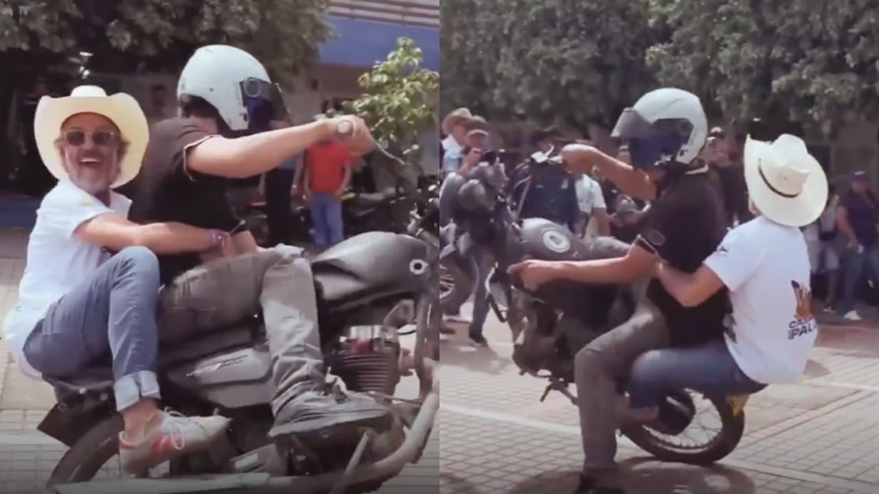 Juan Daniel Oviedo haciendo stunt.