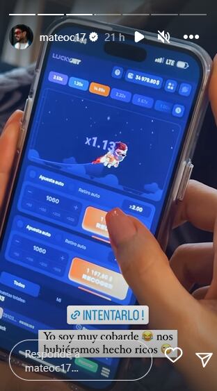Foto: Instagram @mateoc17.