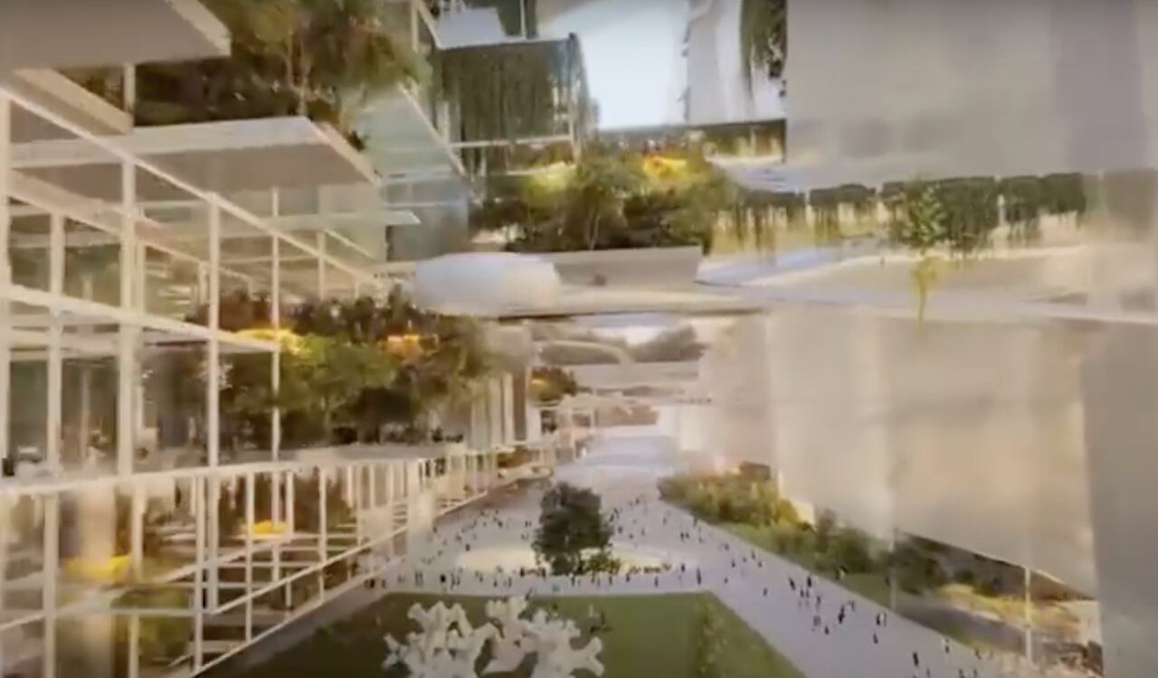 Así luciría la ciudad del futuro The Line cuando esté totalmente terminada
