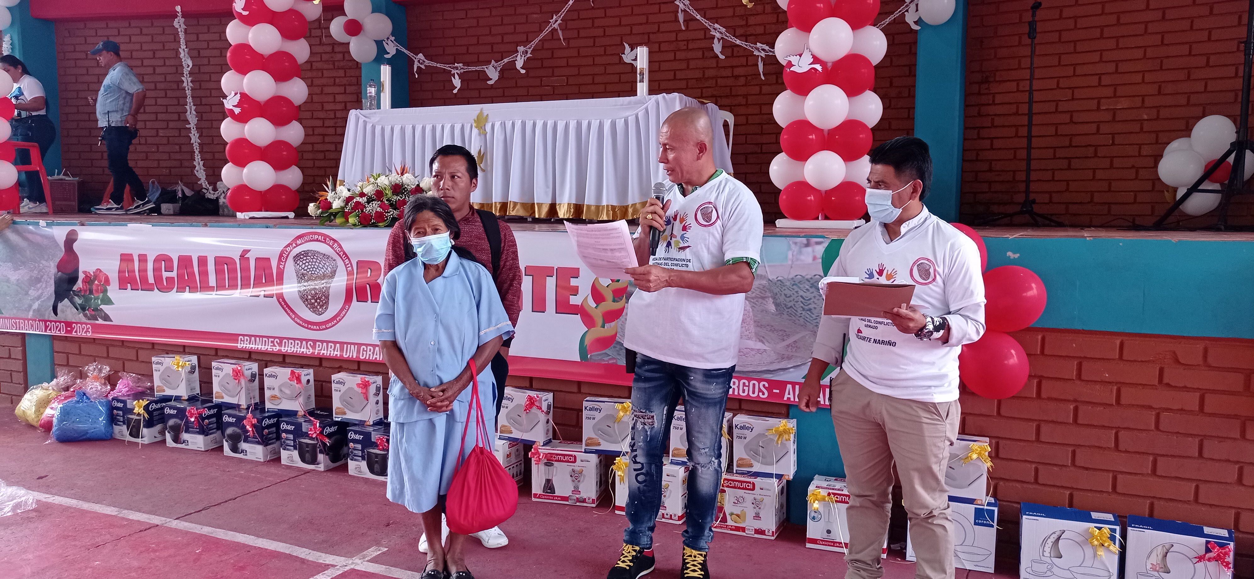 Una de las metas de la administración municipal es apoyar el desarrollo y la calidad de vida de la comunidad indígena awá.