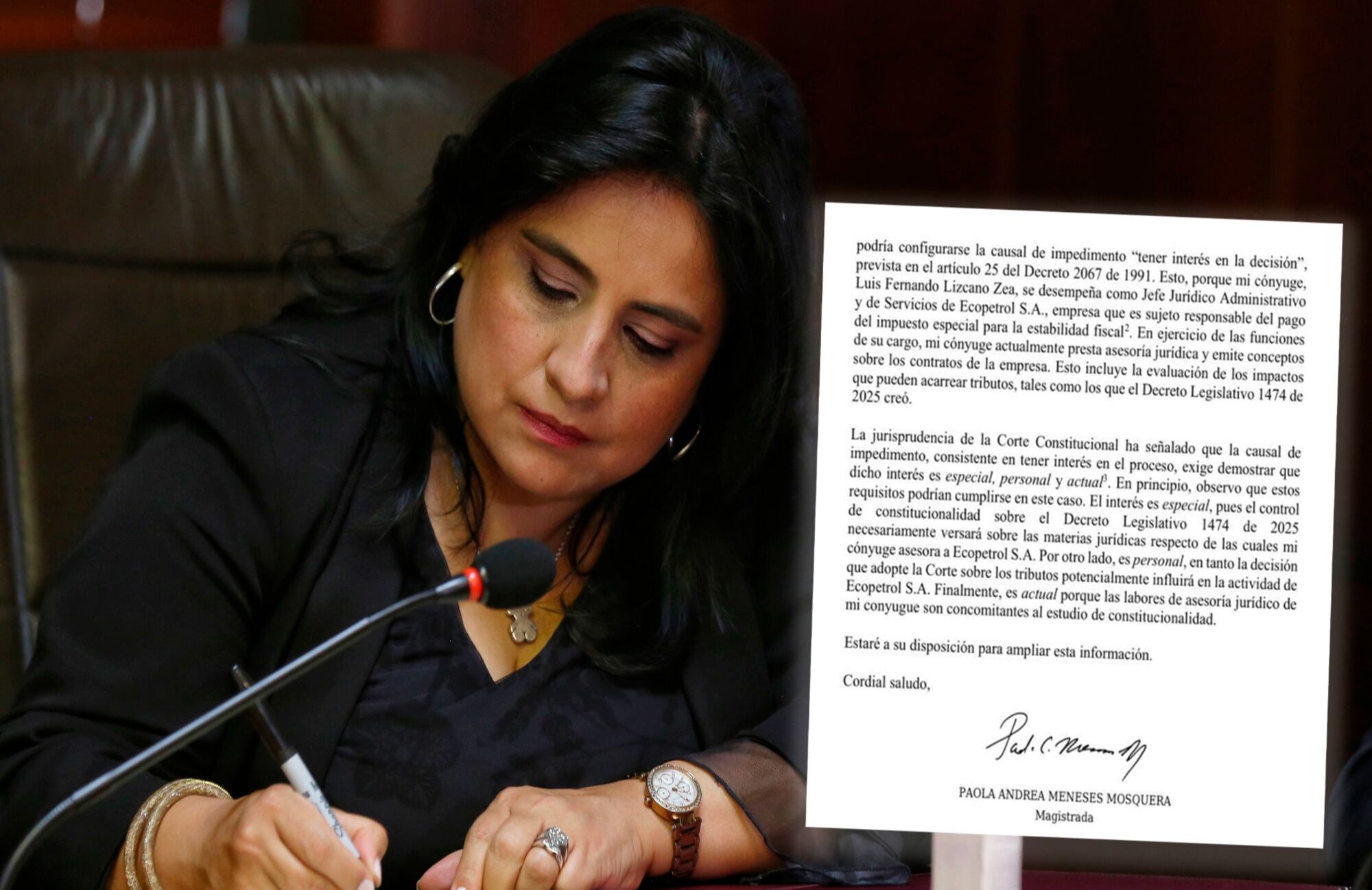 Magistrada Paola Andrea Meneses