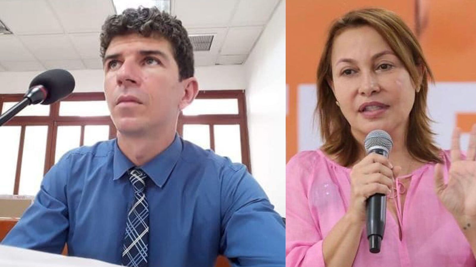 A la izquierda, Miguel Martínez y a la derecha Patricia Caicedo.