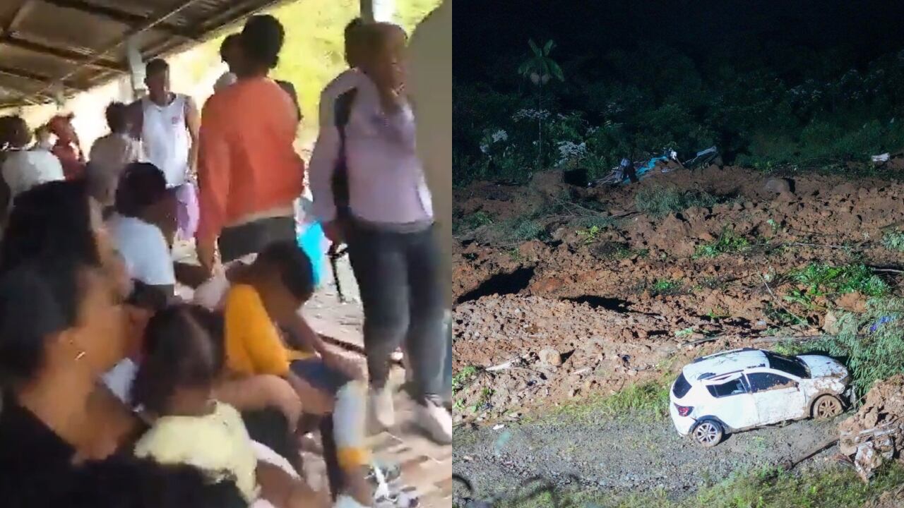 El video capta los momentos previos al derrumbe que ha dejado varios muertos.