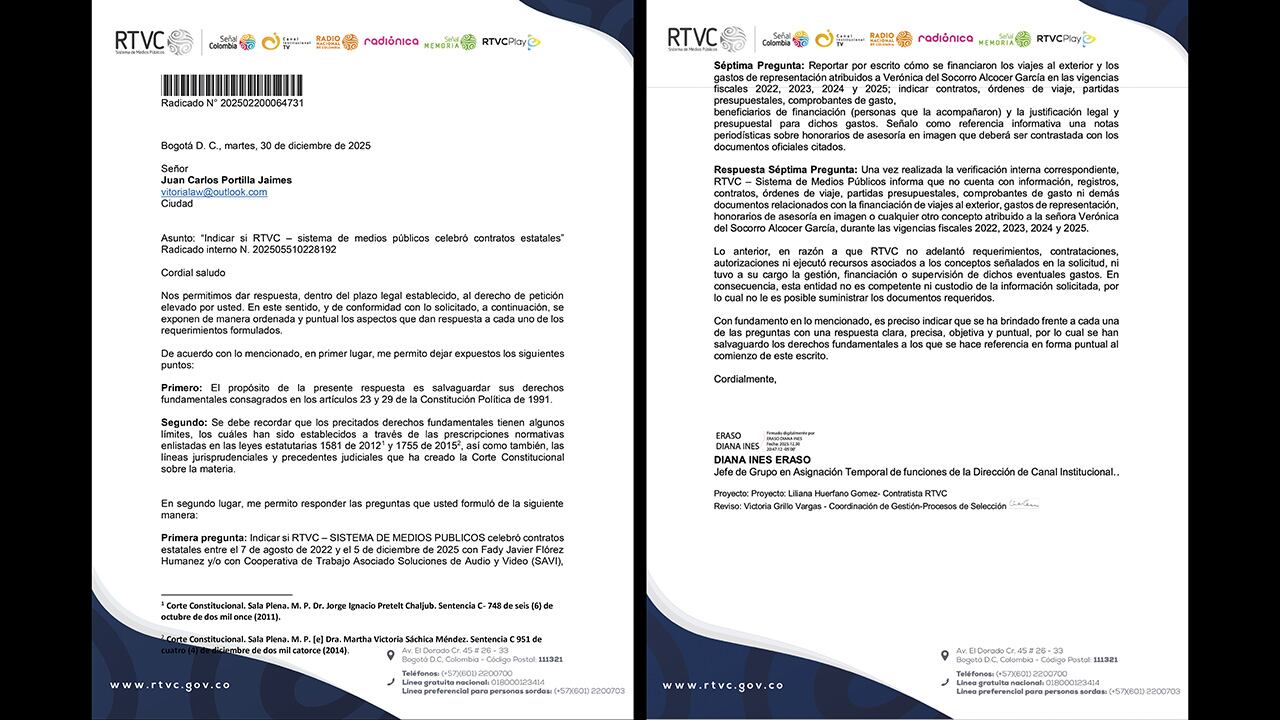 Documentos en poder de SEMANA. 