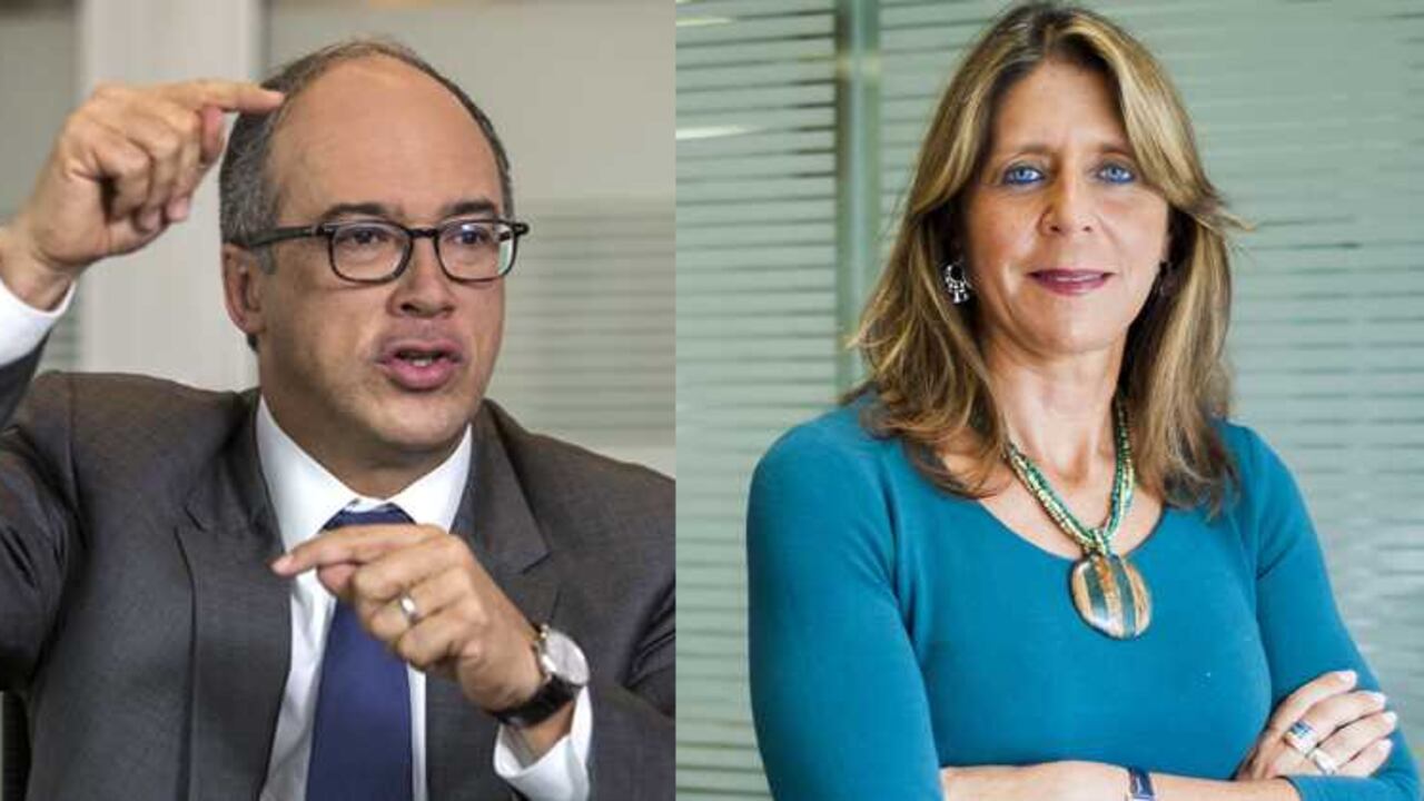 Juan Carlos Echeverry (Presidente de Ecopetrol), María Victoria Riaño (Presidente de Equión).