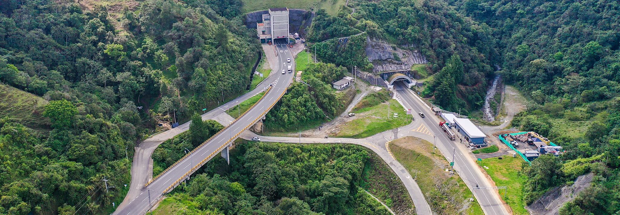 Panorámica del túnel de Occidente.