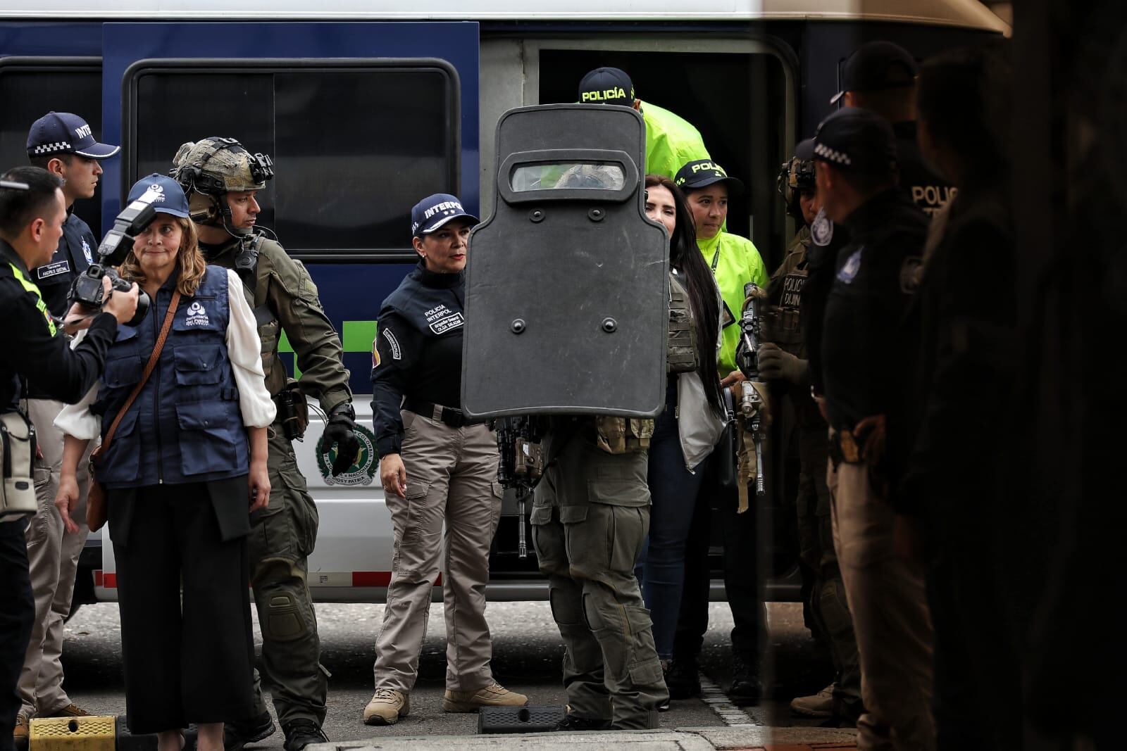 Aida Merlano  llegada su deportación de Venezuela