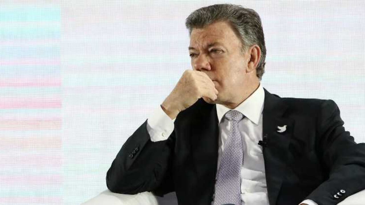 Juan Manuel Santos, presidente.