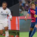 Kylian Mbappé y Lamine Yamal, la nueva era del clásico español entre Real Madrid y Barcelona.