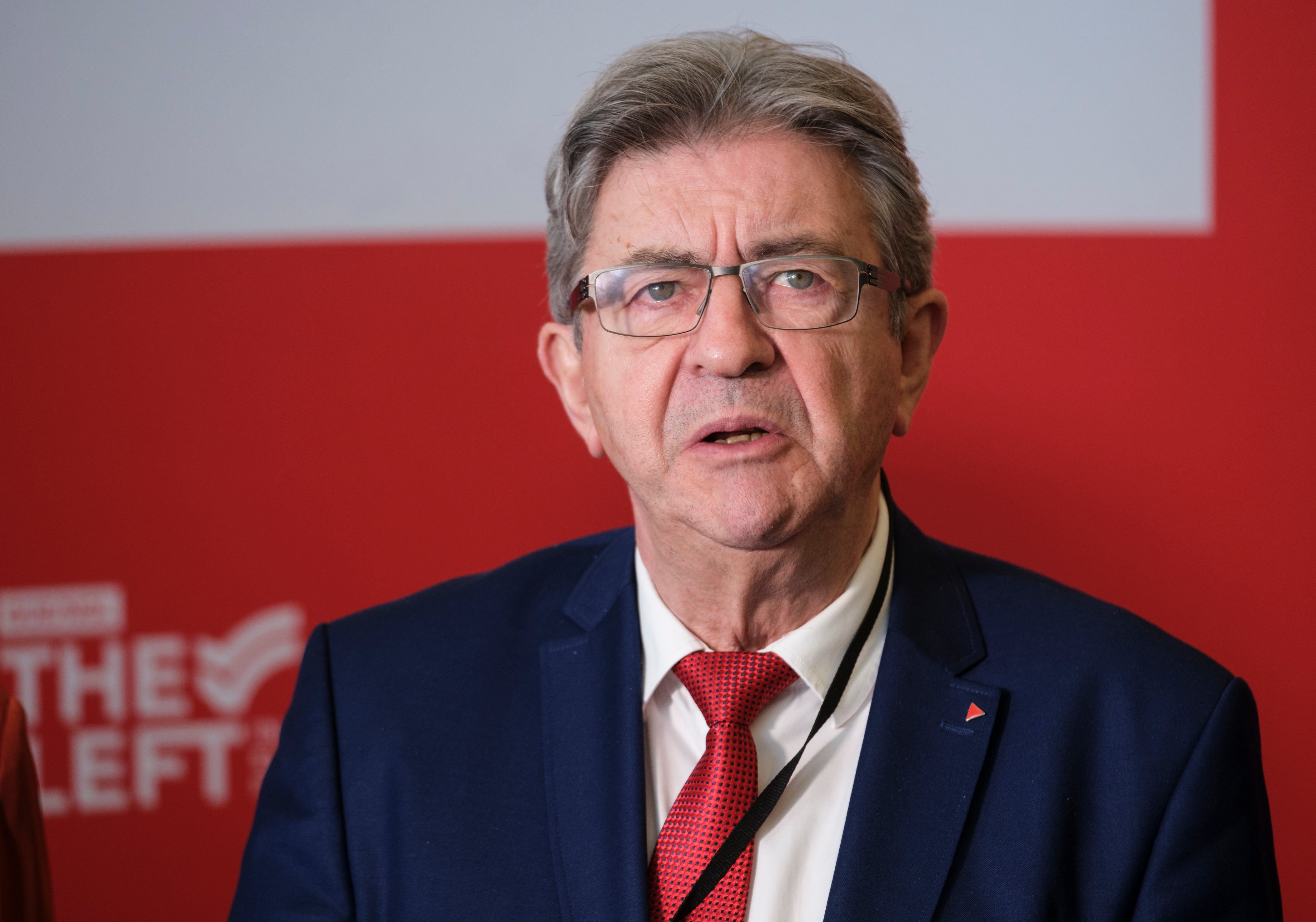 El líder de «La France Insoumise» (La Francia Insumisa), Jean-Luc Mélenchon,