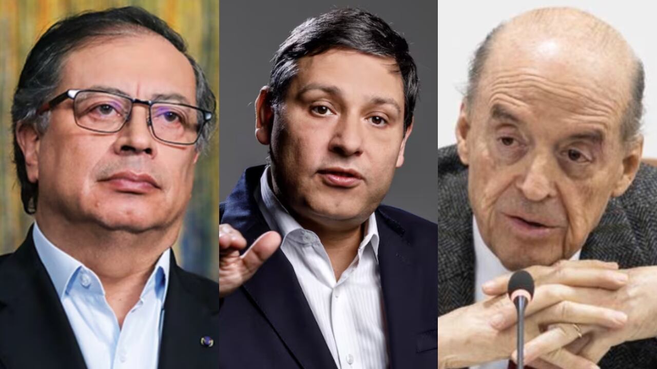 De izquierda a derecha: Gustavo Petro, Mauricio Lizcano y Álvaro Leyva.