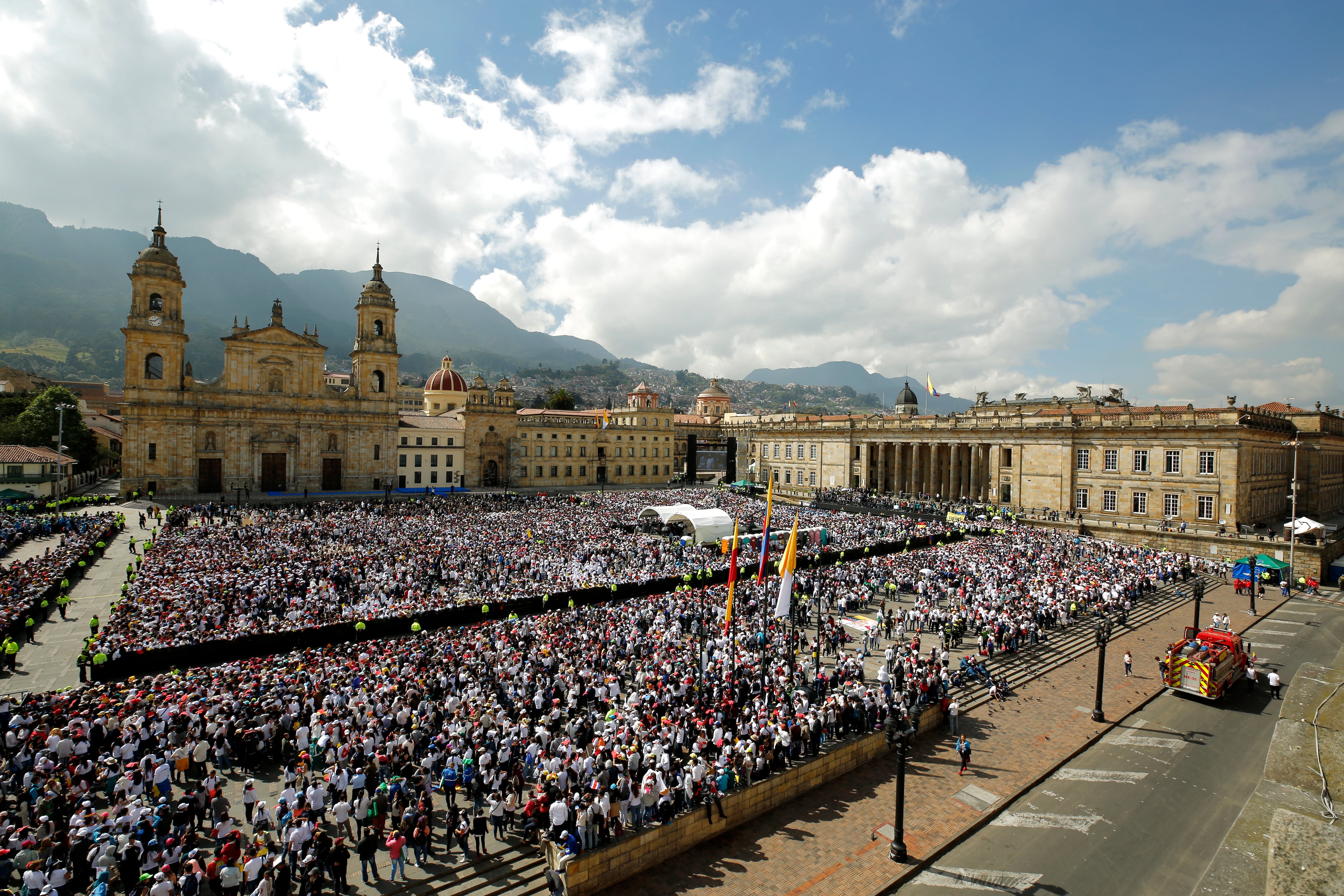 Papa Francisco visita a Colombia