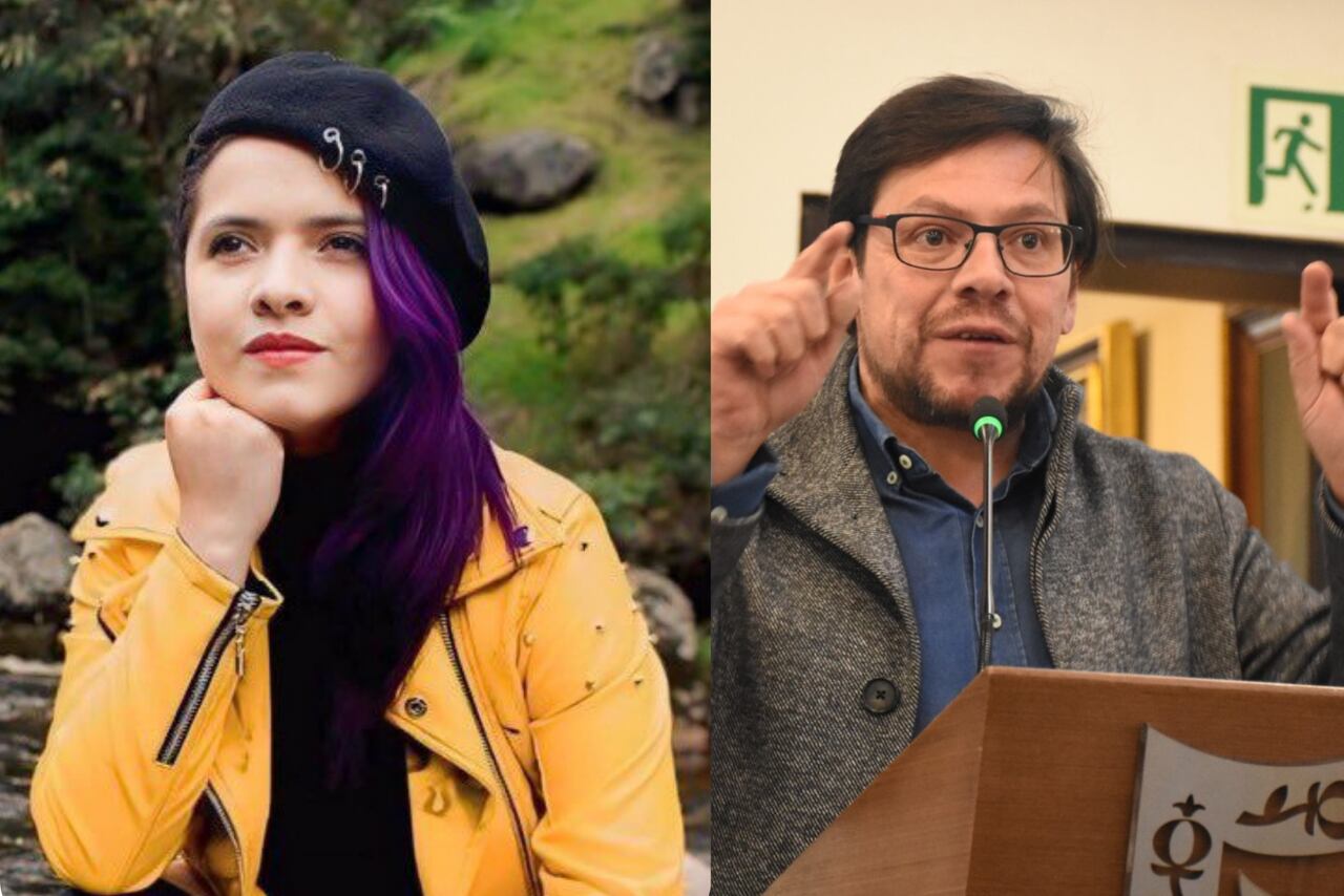 Viviana Vargas, exfuncionaria del Ministerio del Interior. Diego Cancino, director de la SAE.