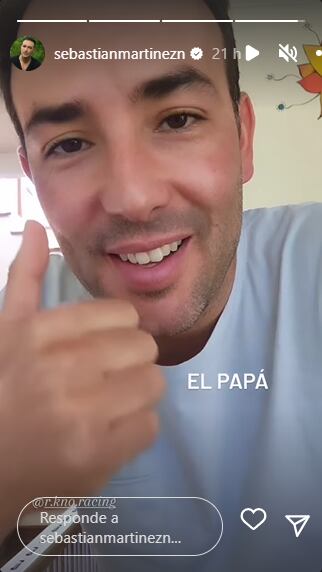 Sebastián ha mostrado cuánto lo ha superado su hijo Amador. Foto: Instagram @sebastianmartinezn.