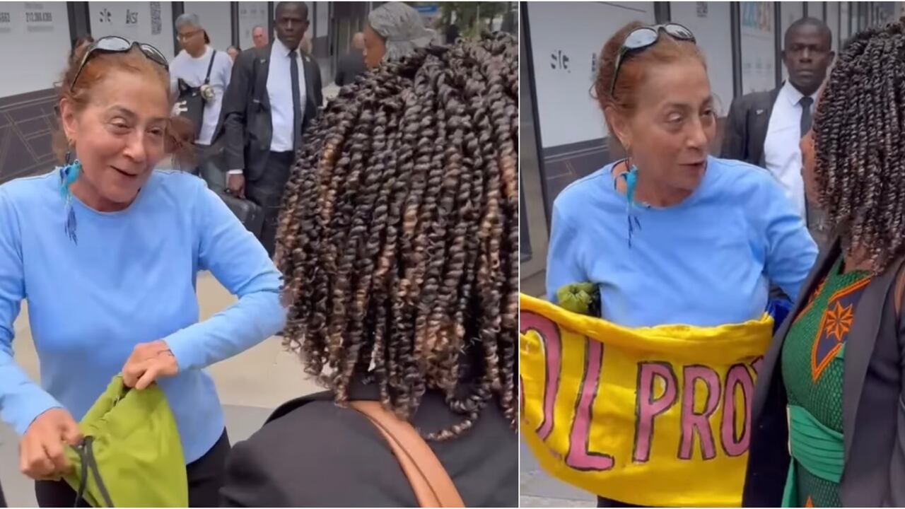 Francia Márquez en las calles de Nueva York.