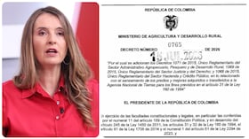 Paloma Valencia y el polémico decreto del Ministerio de Agricultura.