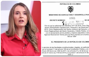 Paloma Valencia y el polémico decreto del Ministerio de Agricultura.