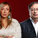 Katherine Miranda y Gustavo Petro