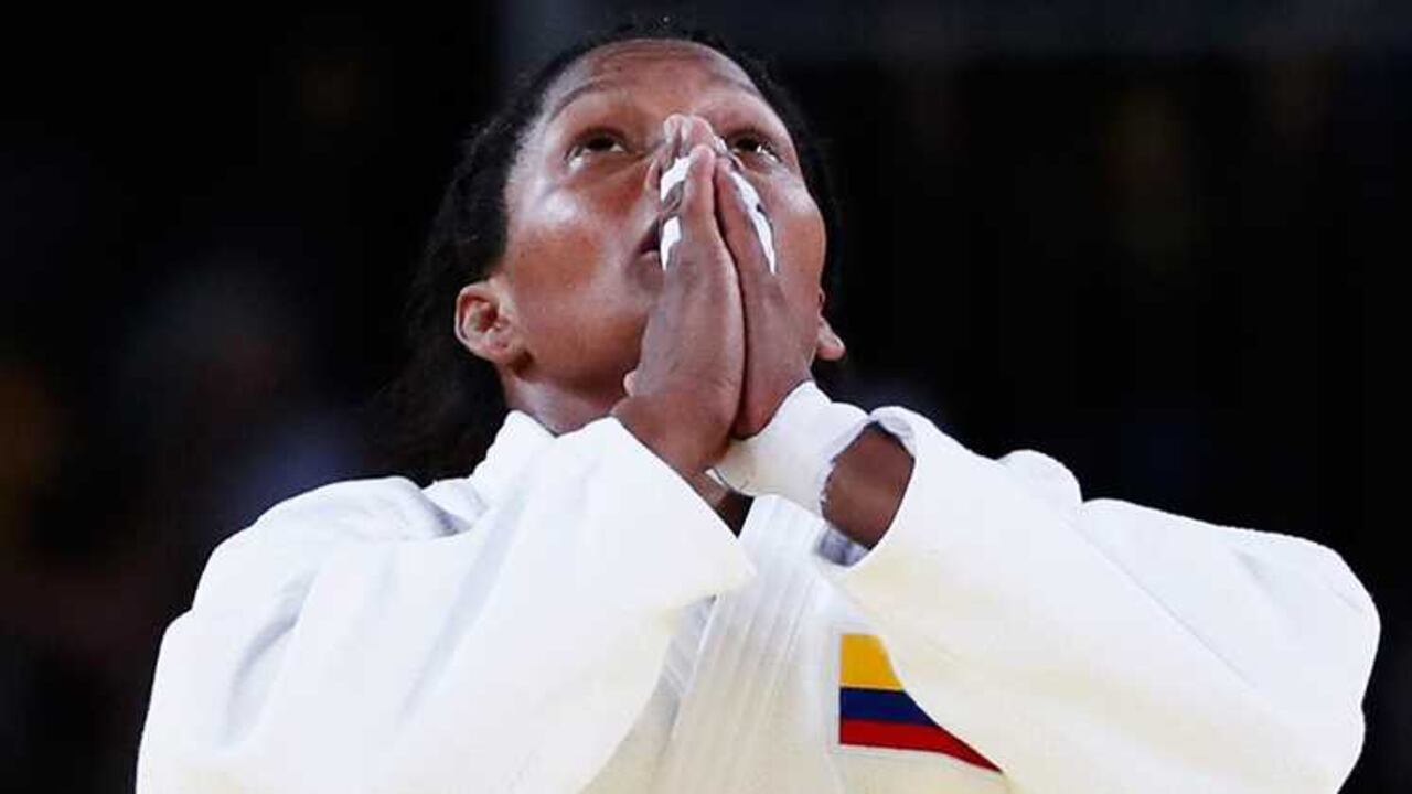 Yuri Alvear en una de sus presentaciones en los Olímpicos de Río.