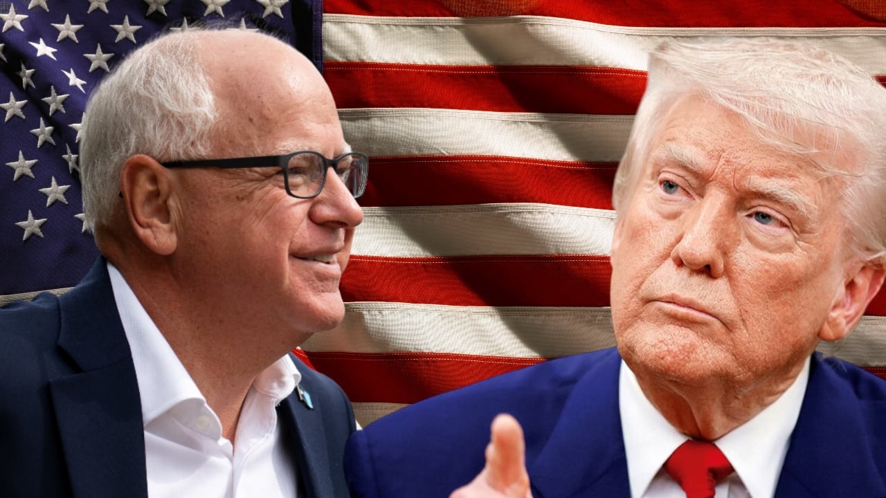 El demócrata Tim Walz llamó al republicano Donald Trump.