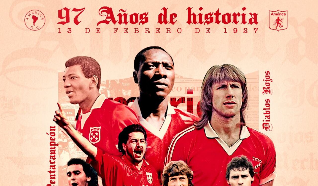 América de Cali celebra sus 97 años de historia
