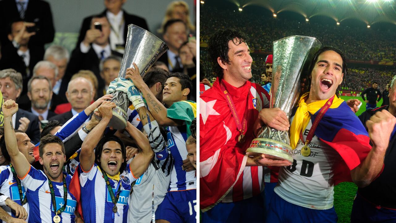Falcao García se consagró con Porto y Atlético de Madrid en la Europa League.