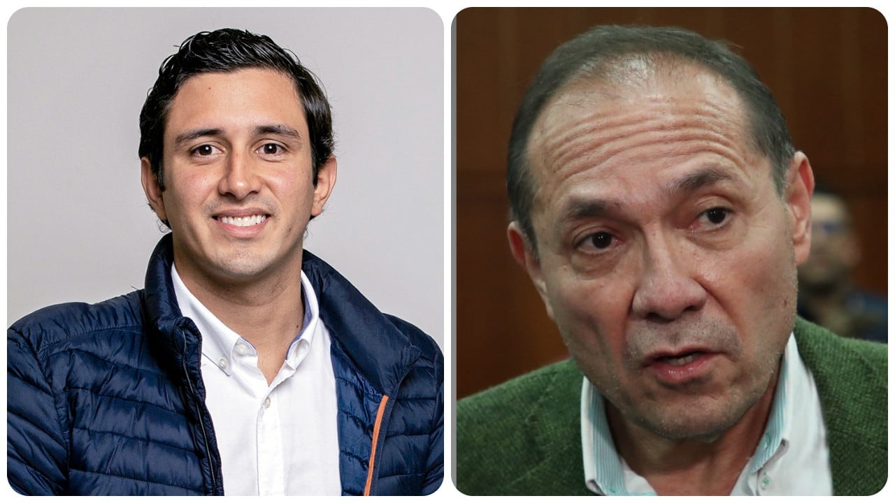 El congresista Jorge Tovar y el ministro de Trabajo, Antonio Sanguino.