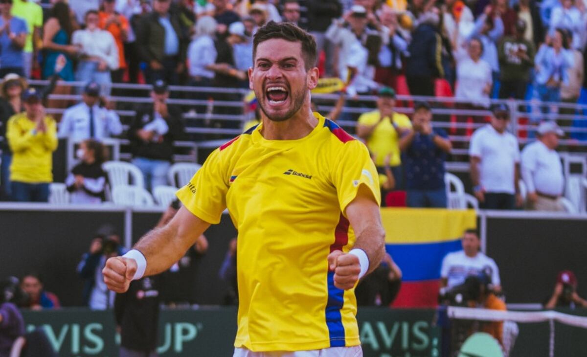 El colombiano se llevó el primer duelo de la serie ante Turquía.