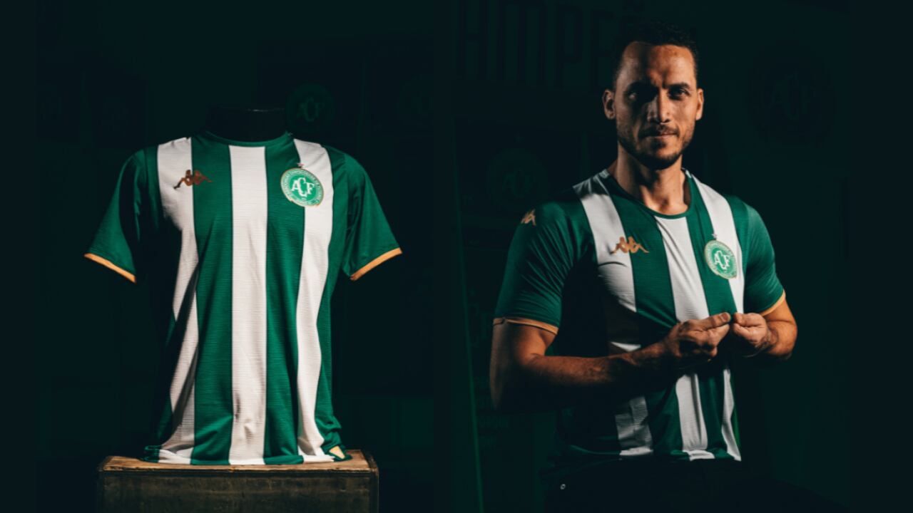 Chapecoense vestirá una camiseta con franjas blancas y verdes en homenaje a Atlético Nacional