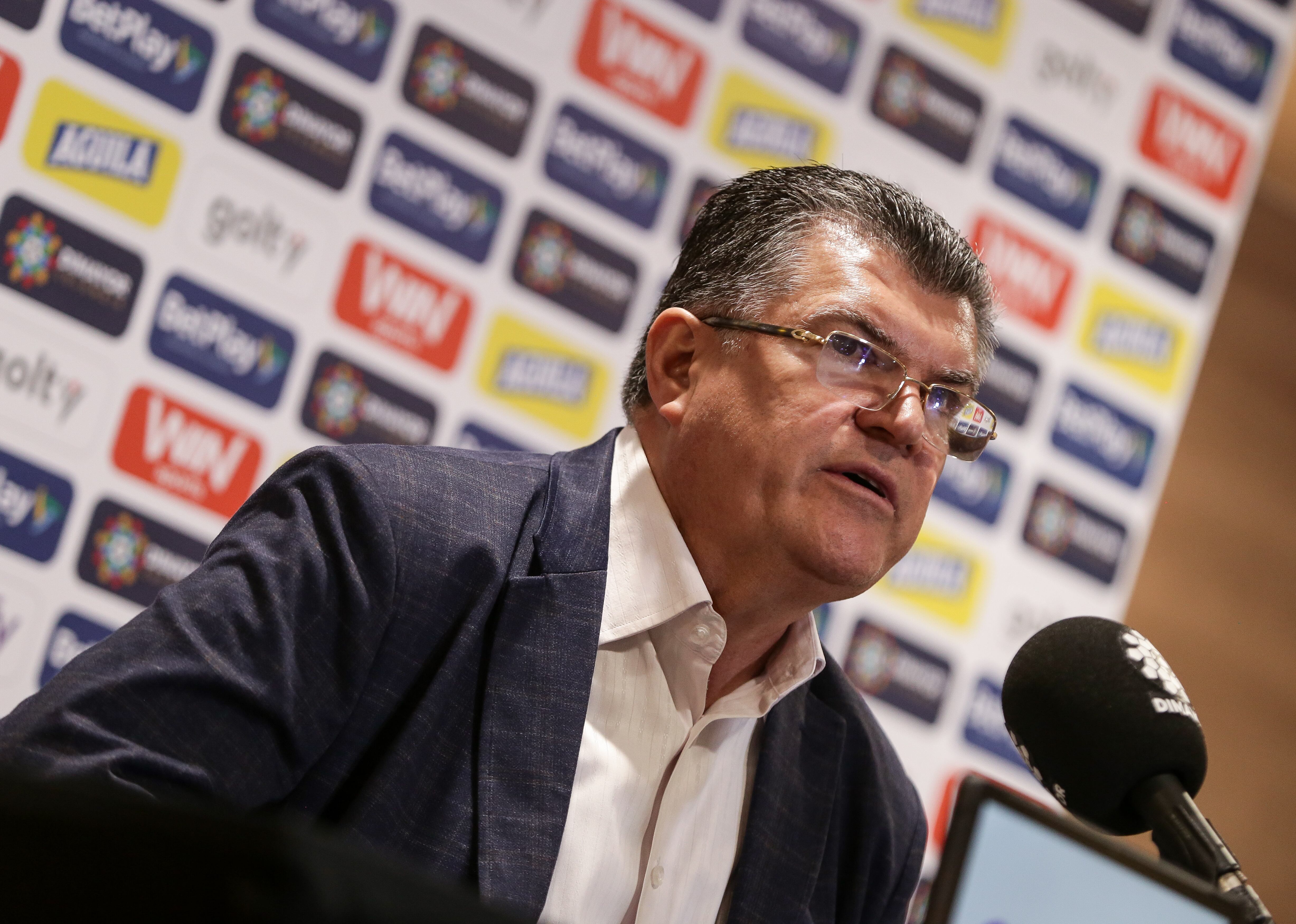 Bogotá. Marzo  26 de 2025.  En la sede administrativa de la Federación Colombiana de Fútbol, Carlos Mario Zuluaga fue presentado oficialmente como el nuevo presidente de la DIMAYOR. (Colprensa - Catalina Olaya)