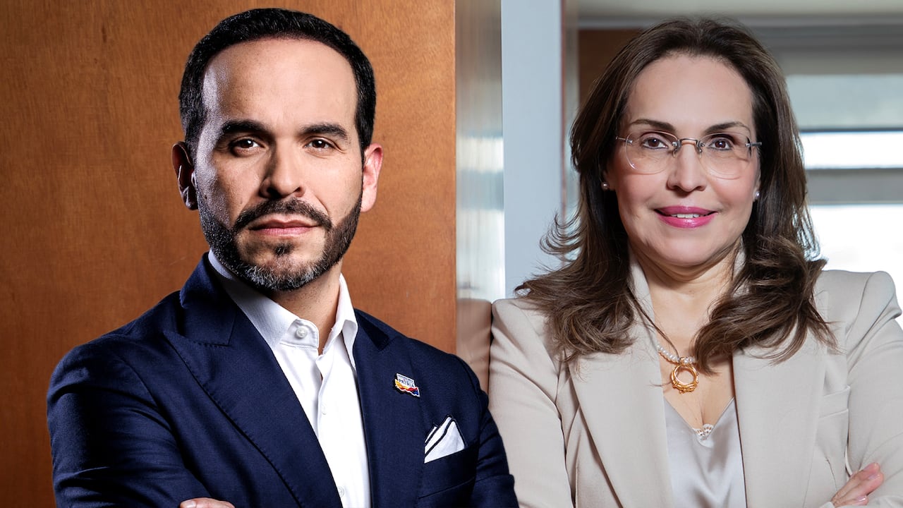 Presidente Abelardo De La Espriella y Viviane Morales.