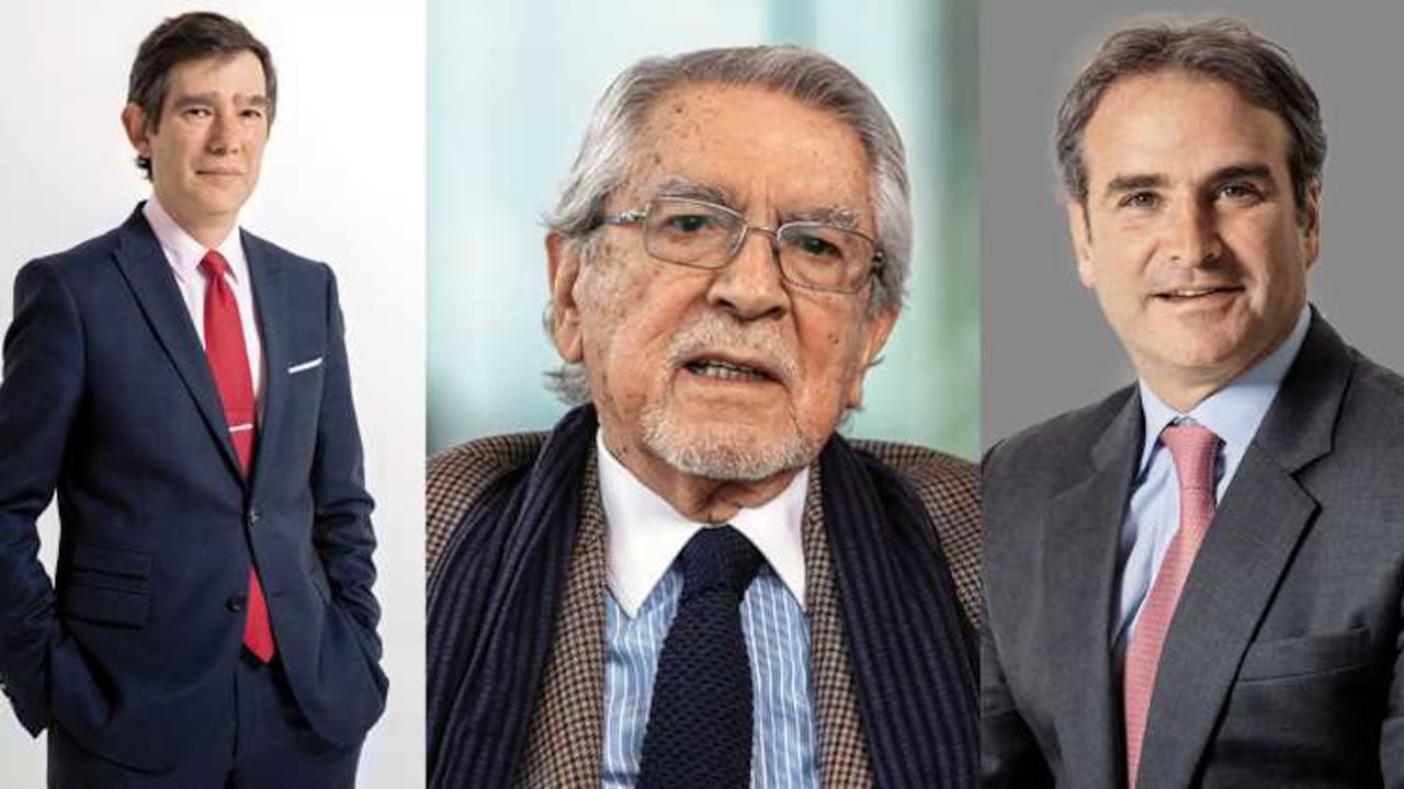 Francisco Reyes (Superintendente de Sociedades), Pedro Gómez (Empresario de la construcción),Pablo Robledo (Superintendente de Industria y Comercio).