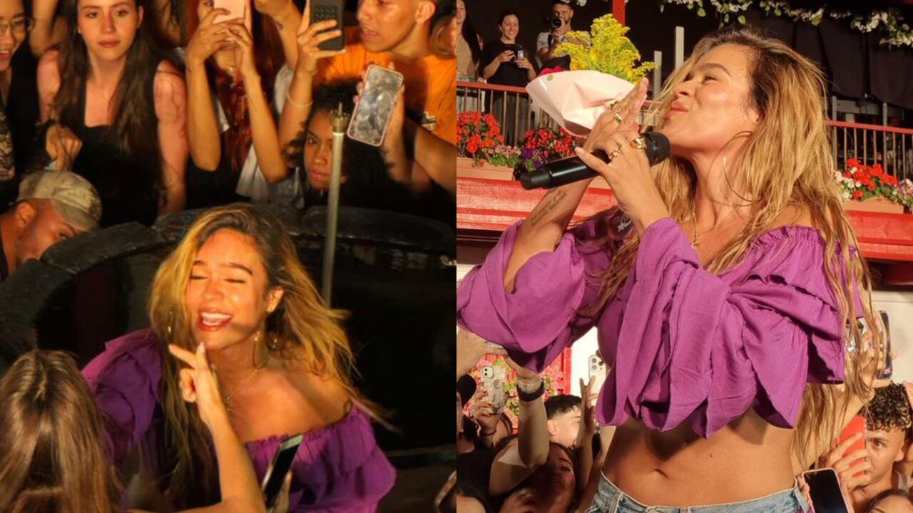 Karol G sorprendió con aparición sorpresa en el pueblito paisa de Medellín.