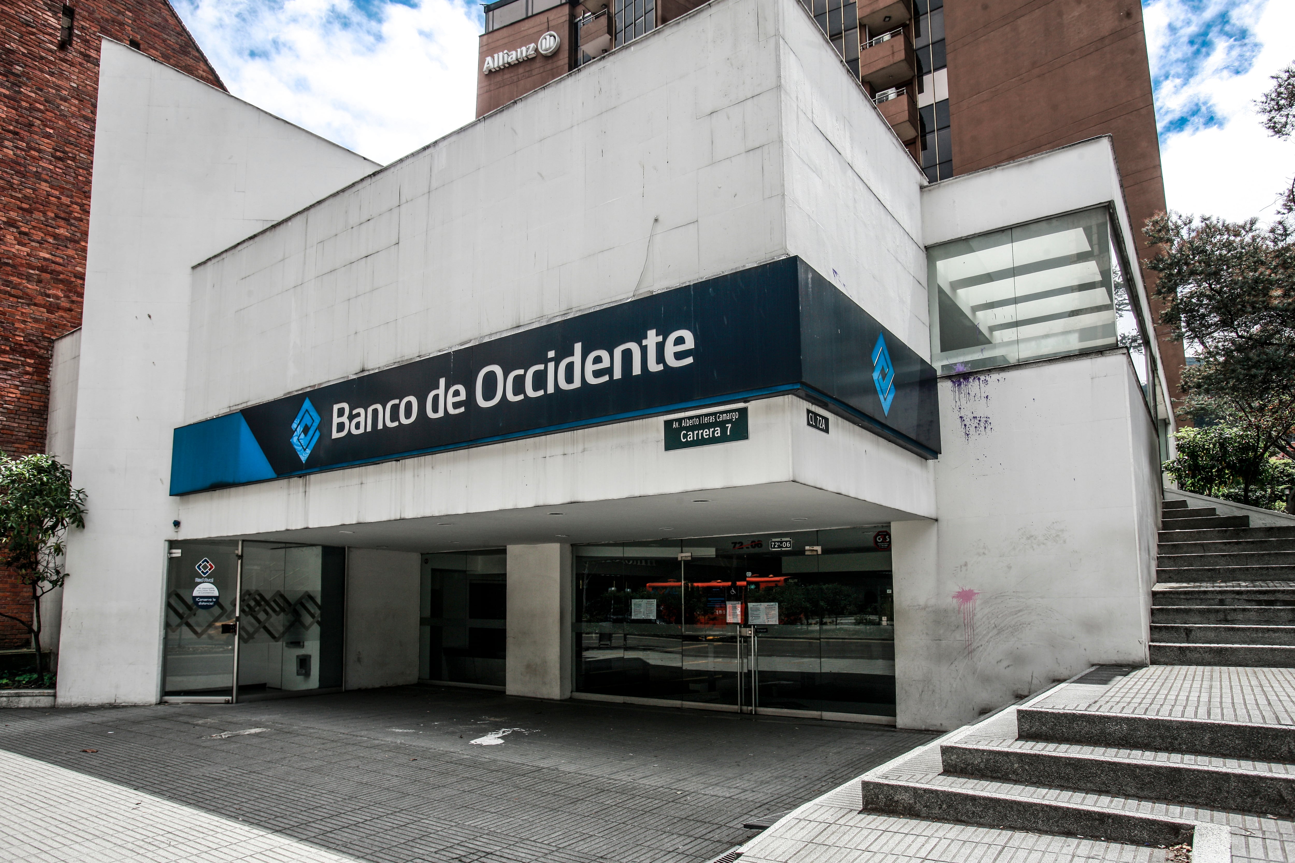 Fachada Banco Occidente Carrera 15 Calle 75