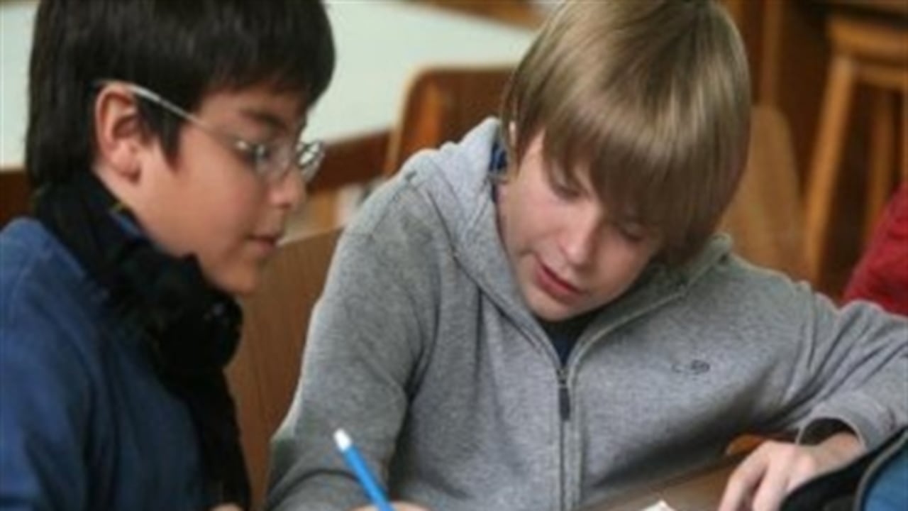 Estudiantes del colegio San Carlos de Bogotá.