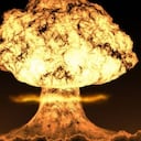 Explosión de bomba atómica.