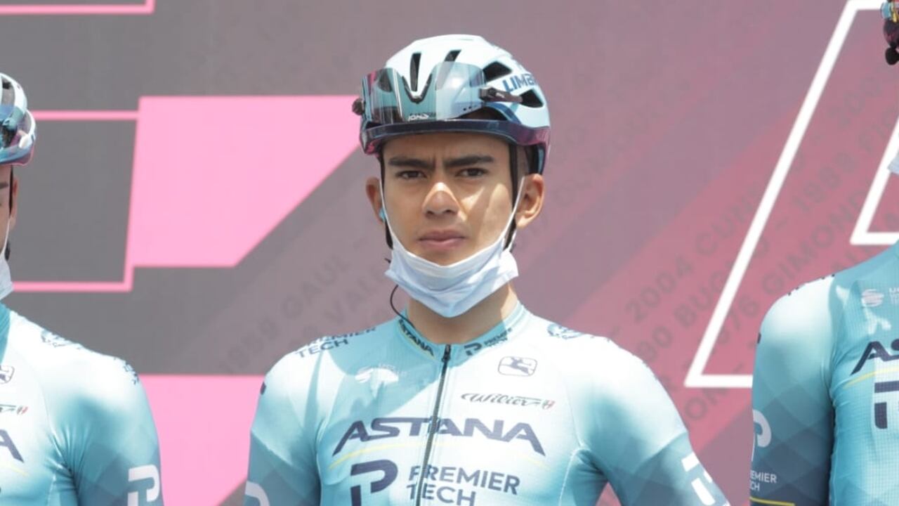 Harold Tejada en el Giro de Italia.