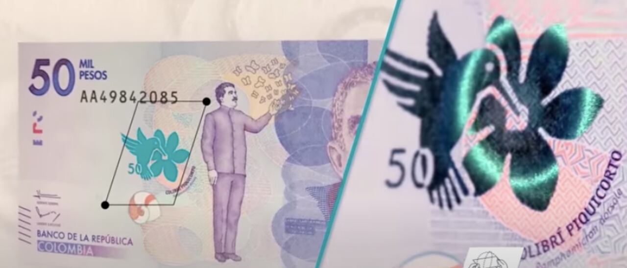 Billete de 50 mil pesos