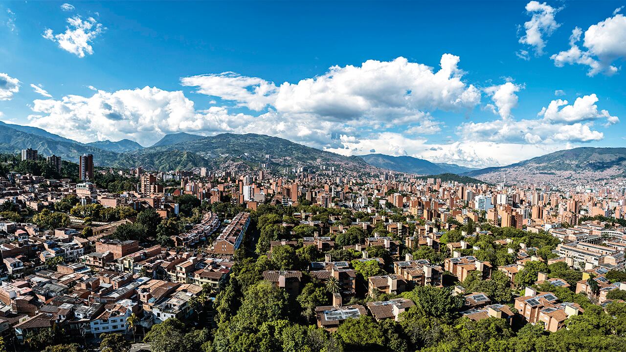 Panorámica de Medellín.