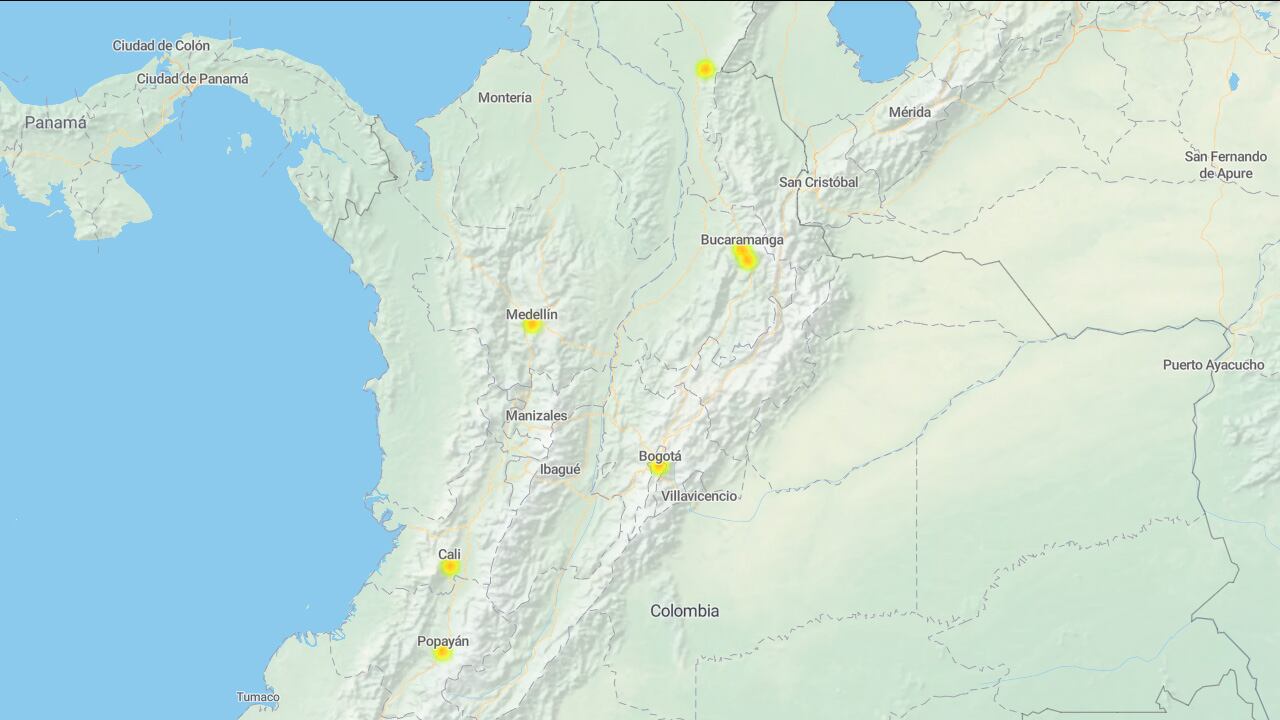 Según el portal 'estafallando', Twitter está fallando en varias ciudades de Colombia.