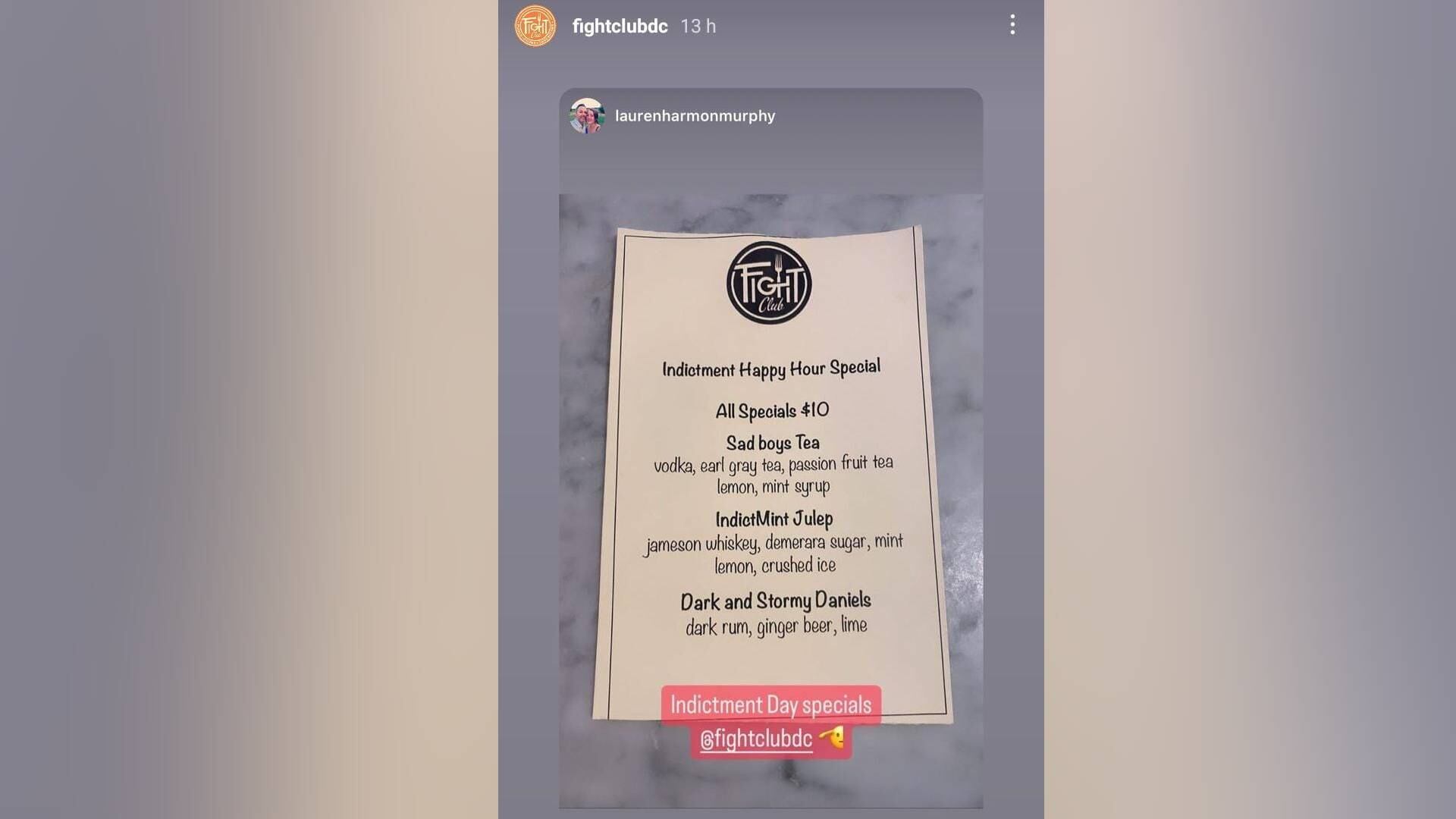 Imagen compartida por @fightclubdc