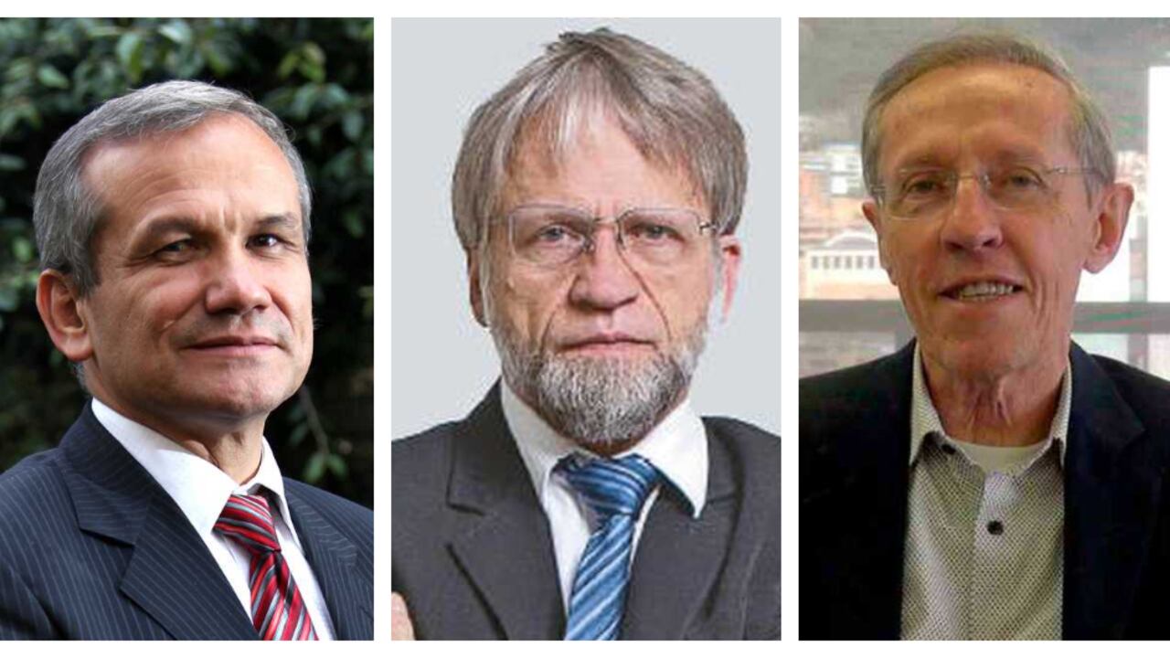 Carlos Ramón González, Antanas Mockus y Antonio Navarro Wolf, codirectores de Alianza Verde.