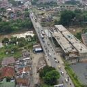 La obra de ampliación del puente de Juanchito se habría detenido unos días por desabastecimiento de material.