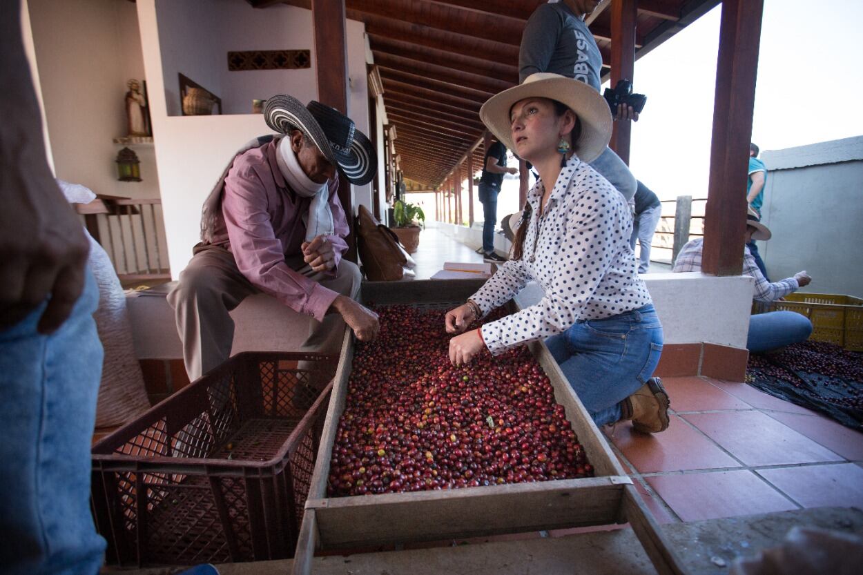Yamile Arboleda, caficultora de la vereda La Soledad.