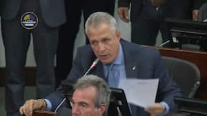 El senador por el Partido Conservador y ponentes del Código Electoral, Germán Blanco.