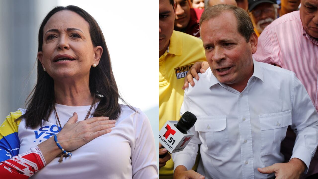 María Corina Machado y Juan Pablo Guanipa.